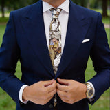 Brown with Colorful Cats Necktie