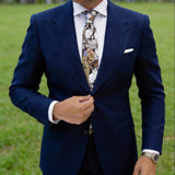 Brown with Colorful Cats Necktie