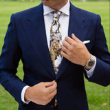 Brown with Colorful Cats Necktie