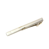 Silver Gold Patterned Tie Bar