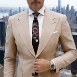 Black With Red Dragon Necktie