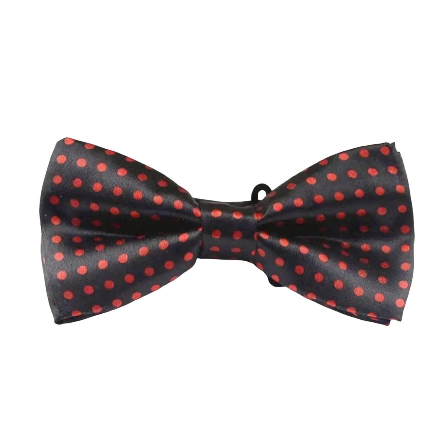Black With Red Polka Dots Bowtie