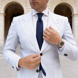 Dark Blue With Light Blue Polka Dot Necktie