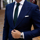 Dark Green Solid Necktie