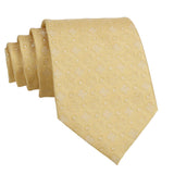 Yellow White Geometric Necktie