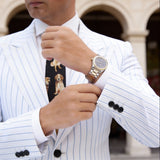 Black with Golden Dog Necktie