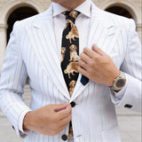 Black with Golden Dog Necktie