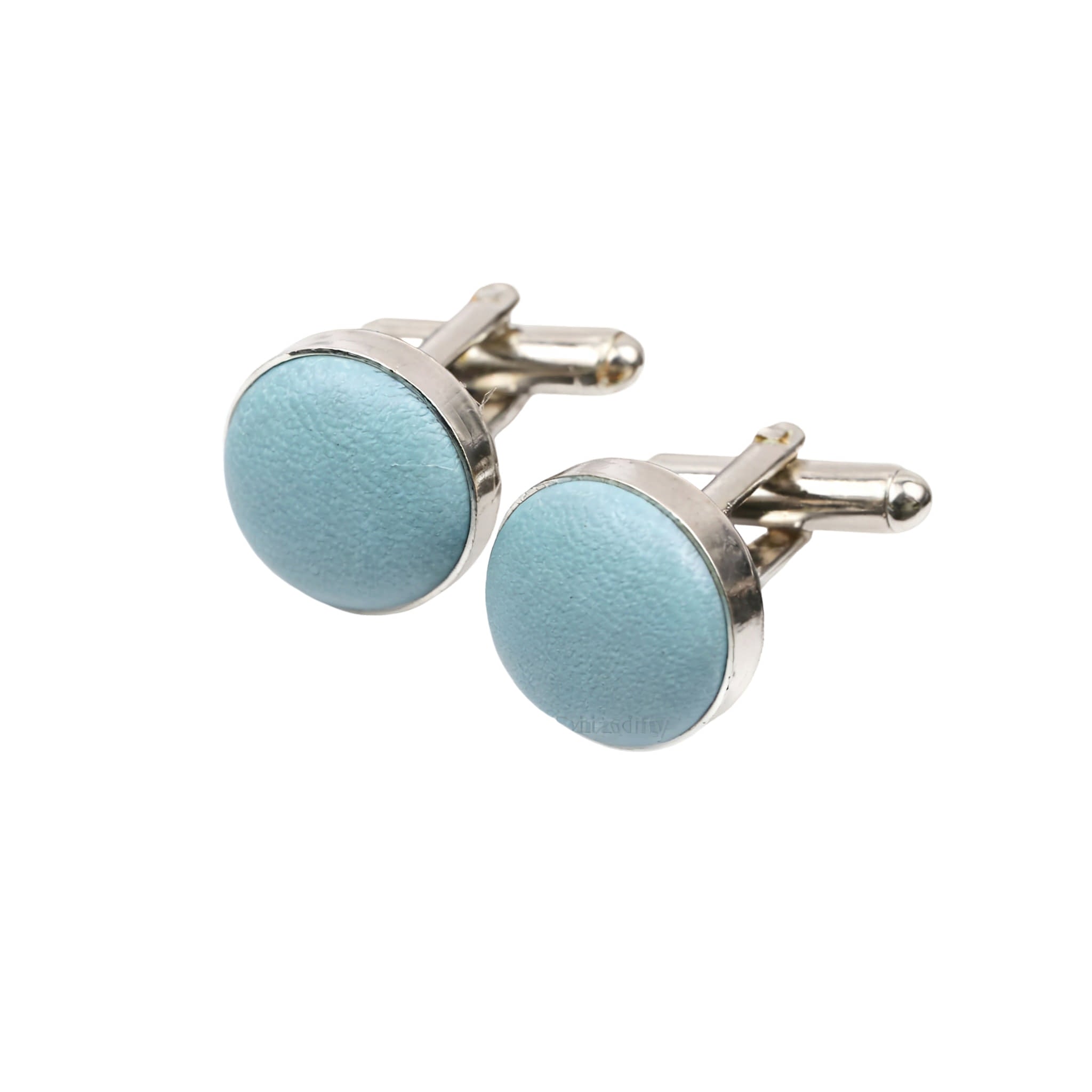 Light Blue Plain Cufflink