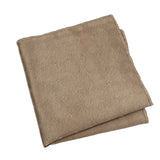 Khaki Brown Logo Pocket Square