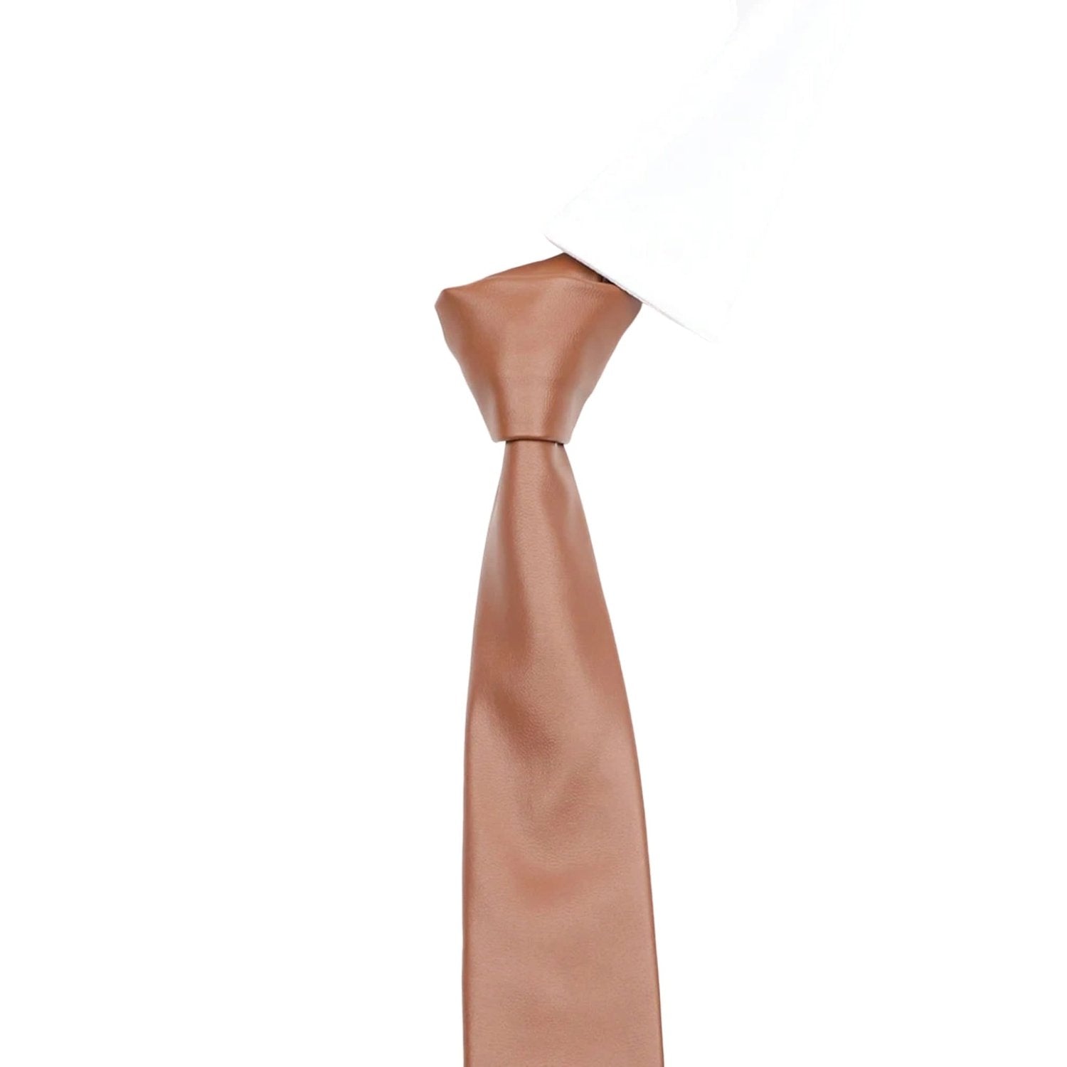 Brown Solid Necktie
