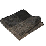 Brown Black Plaid PocketSquare