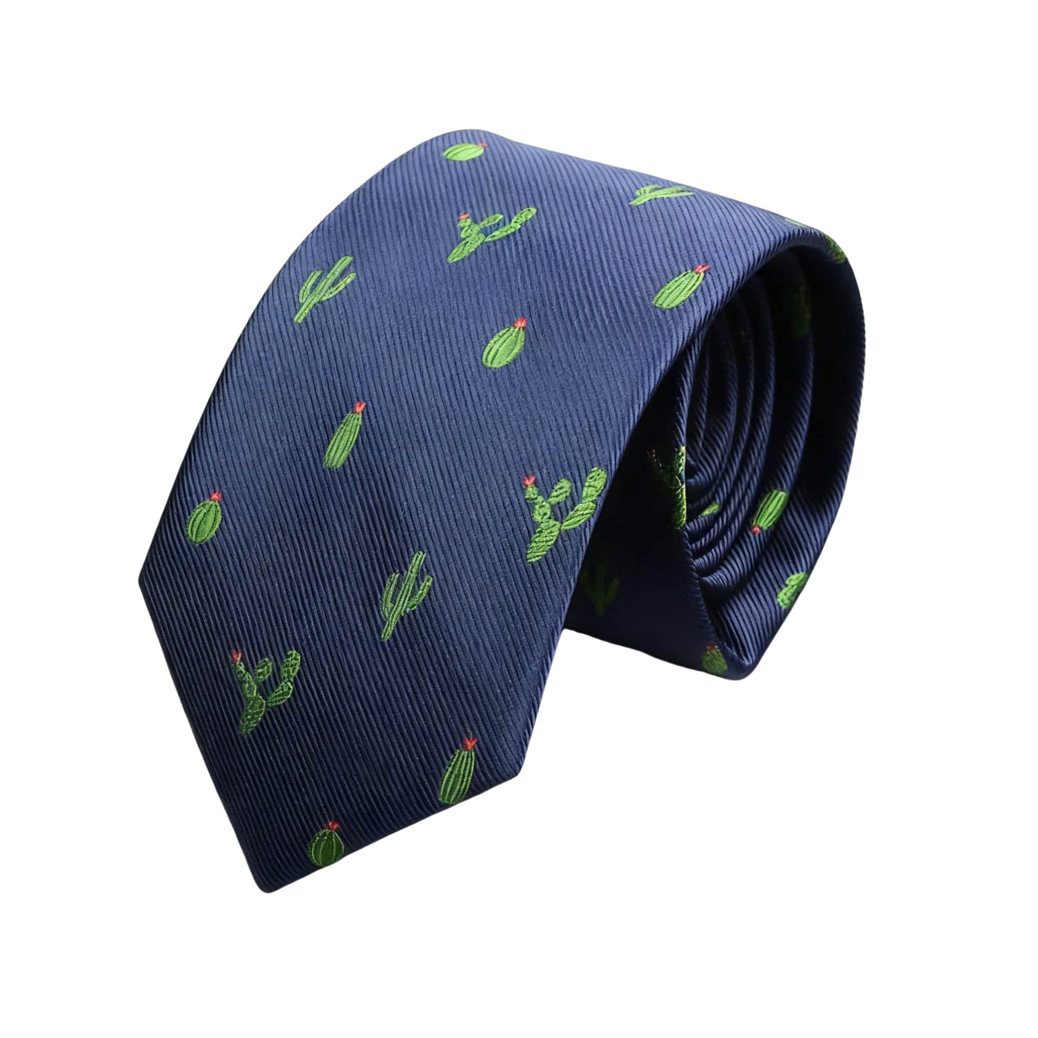 Navy Blue Orange Carrot Necktie