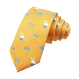 Yellow Blue Pelican Necktie