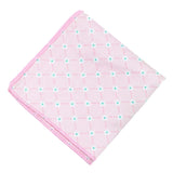 Pink White Dotted Pocket Square