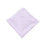 Purple White Dotted Pocket Square