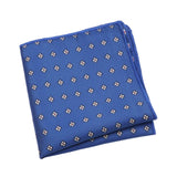Blue Red Dotted Pocket Square