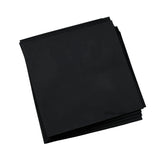 Black Solid Pocket Square
