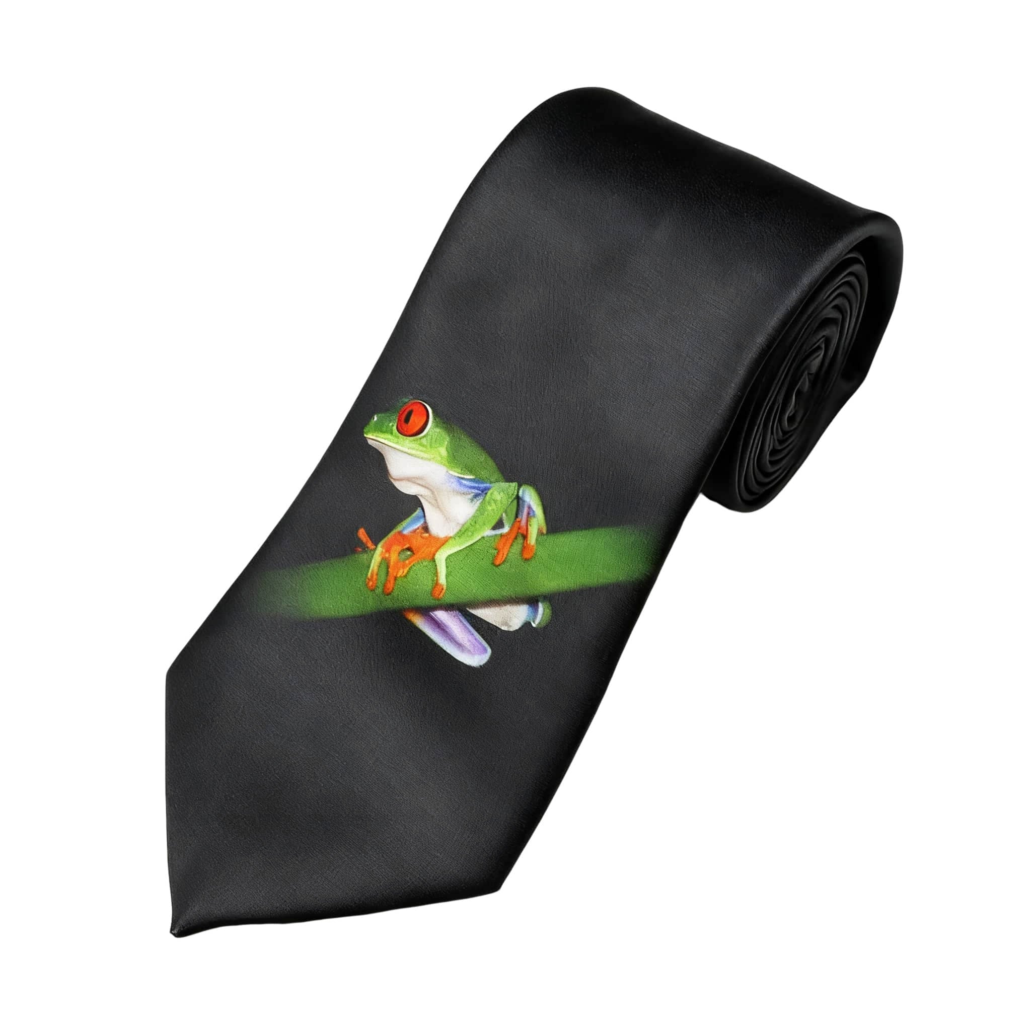 Black Green Frog Necktie
