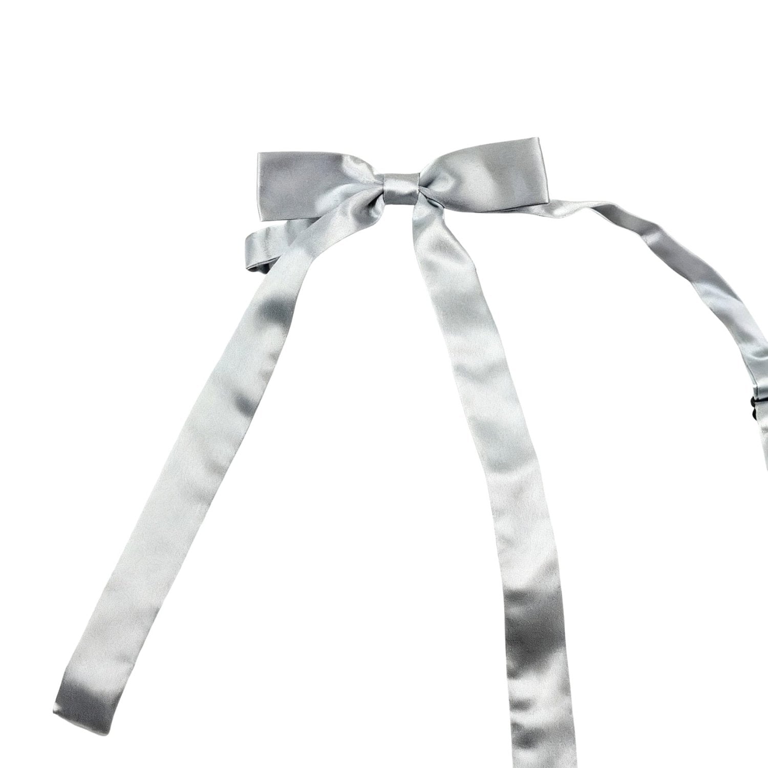 Gray With Gray Bow Bowtie