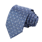 Blue White Paisley Necktie