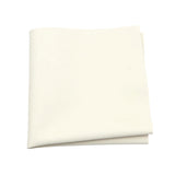 Cream Solid Pocket Square