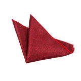 Red Red Floral Pocket Square