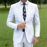 Black With Blue & Gold Floral Necktie