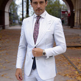 Dark Brown with Pink White Floral Necktie