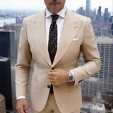 Black With Green Floral Necktie