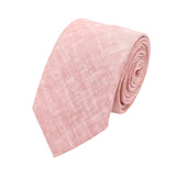 Coral Pink White Textured Necktie