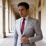 Red With Blue Checkered Necktie