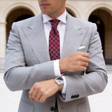 Red With Blue Checkered Necktie