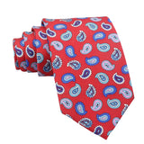 Red Blue Paisley Necktie