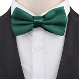 ZONFAZ Silk Solid Color Bowtie for Men Classical Formal Casual Wedding Business Bow Tie