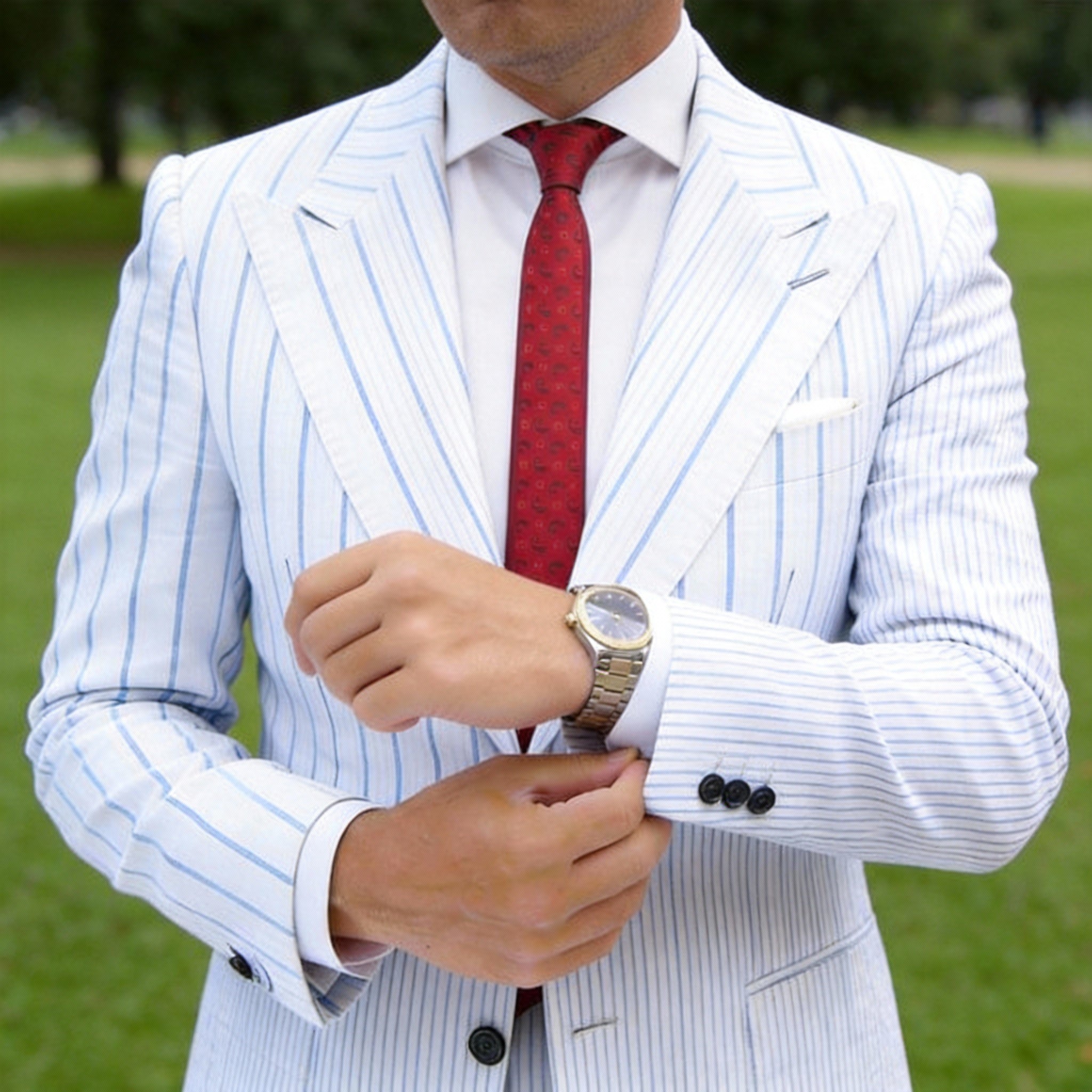 Red With Dark Red Paisley Necktie