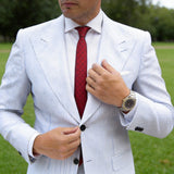 Red With Dark Red Paisley Necktie