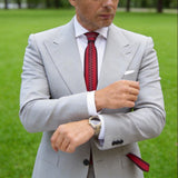 Red With Black Checkered Necktie