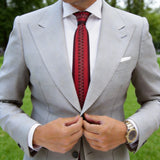 Red With Black Checkered Necktie