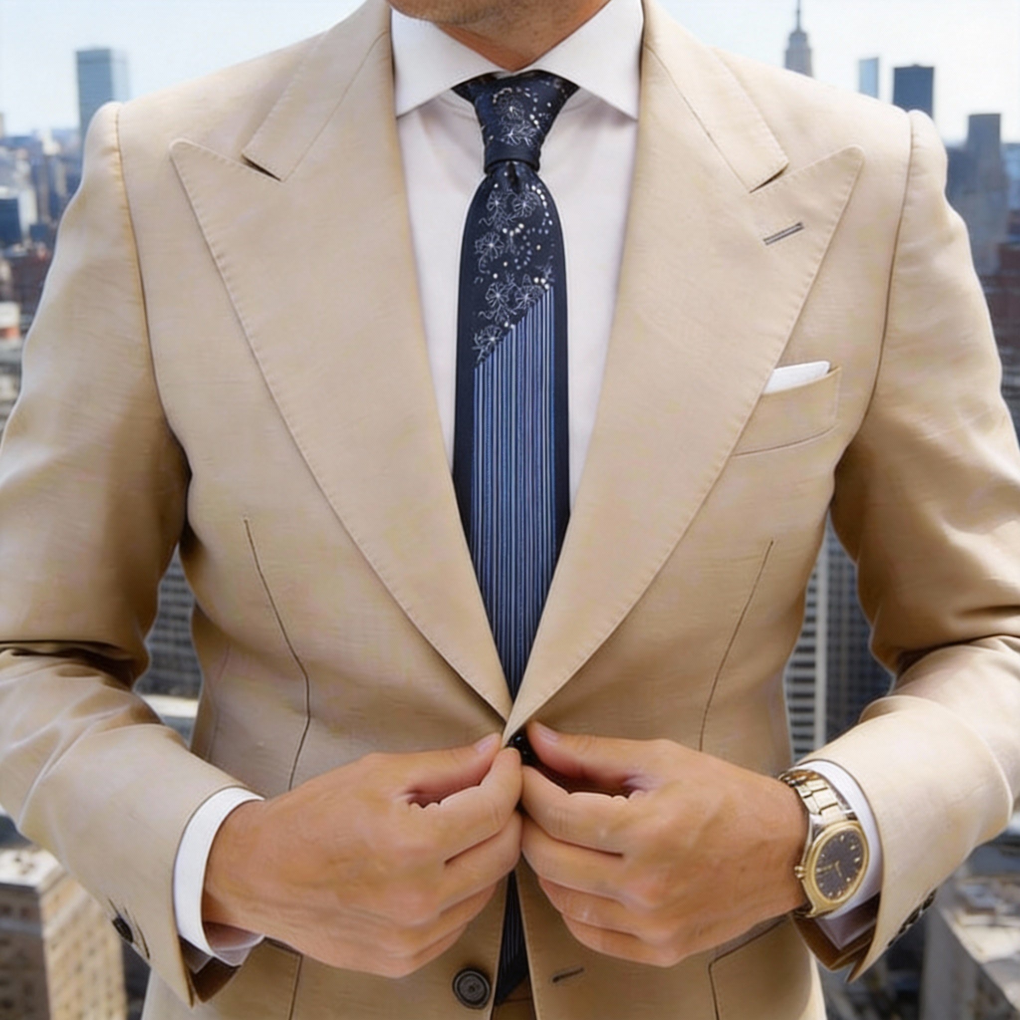 Black With Purple Stripes Necktie