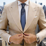 Black With Purple Stripes Necktie