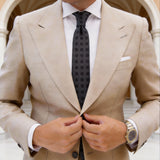 Gray With Black Polka Dot Necktie