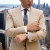 Blue With Yellow Paisley Necktie