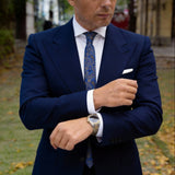 Blue With Gold Paisley Necktie