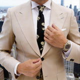 Black with Gold Floral Necktie