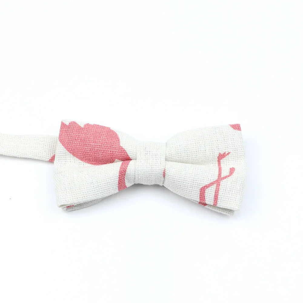 ZONFAZ Funny Cute Linen Cartoon Kids Bowtie Animals Printed Boy Butterfly Bow Ties