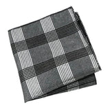 Gray Black Plaid Pocket Square