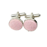 Pink Pink Woven Cufflink