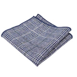 Gray Blue Plaid PocketSquare
