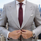 Black With Purple Striped Necktie