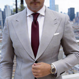 Black With Purple Striped Necktie